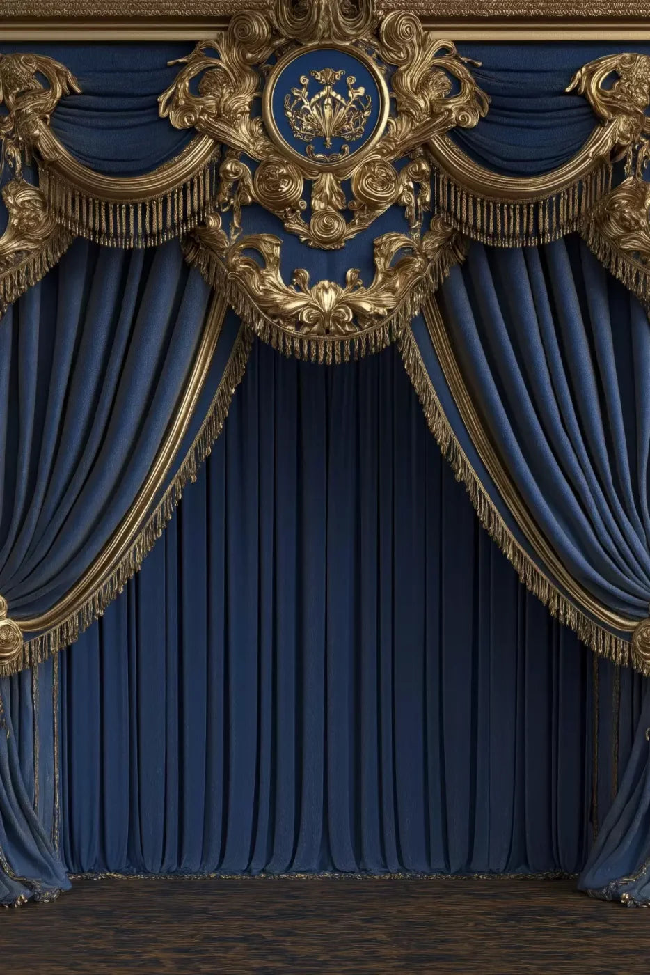 Royal Blue Bed Alcove 8’X12’ Ultracloth (96 X 144 Inch) Backdrop