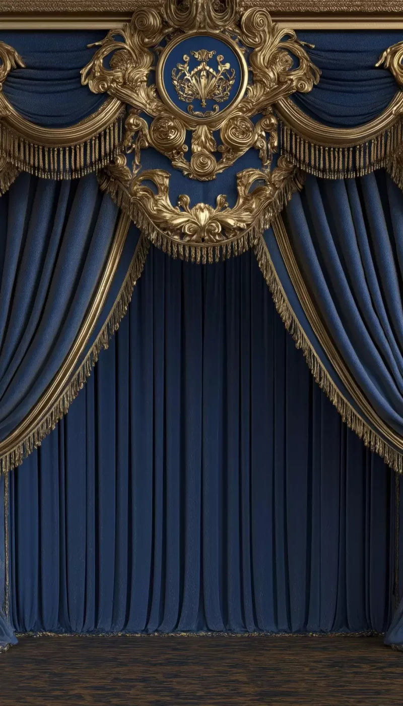 Royal Blue Bed Alcove 8’X14’ Ultracloth (96 X 168 Inch) Backdrop