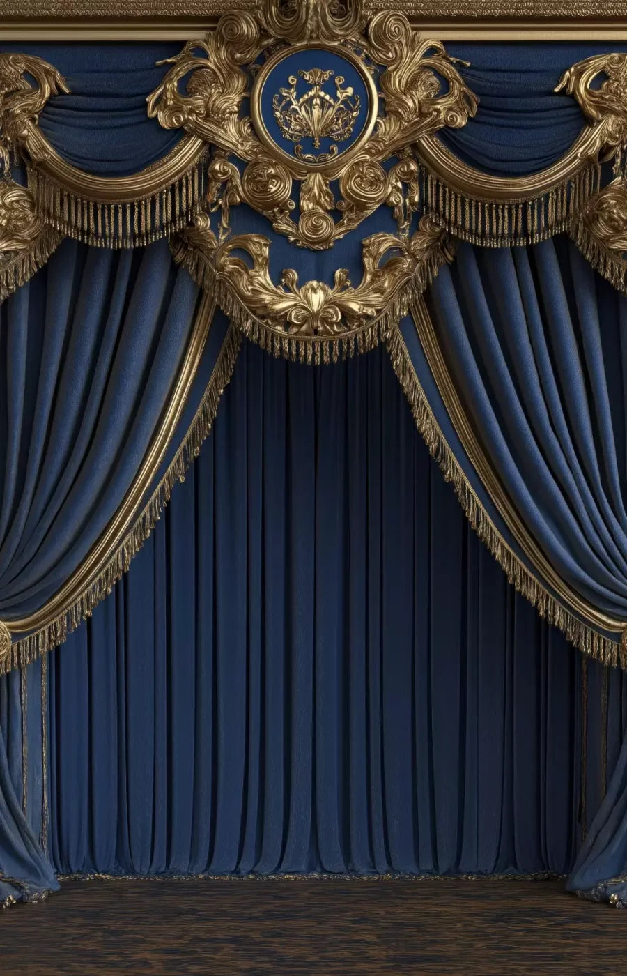 Royal Blue Bed Alcove 9’X14’ Ultracloth (108 X 168 Inch) Backdrop