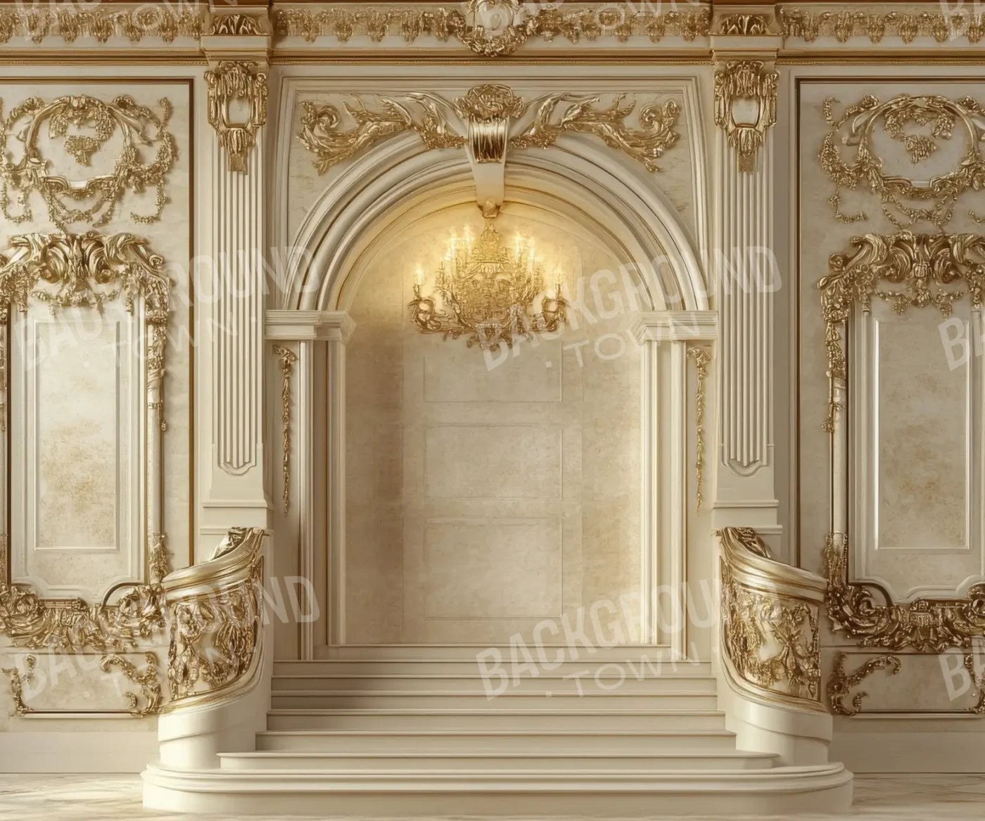 Beige Brown Gold  Backdrop for Photography