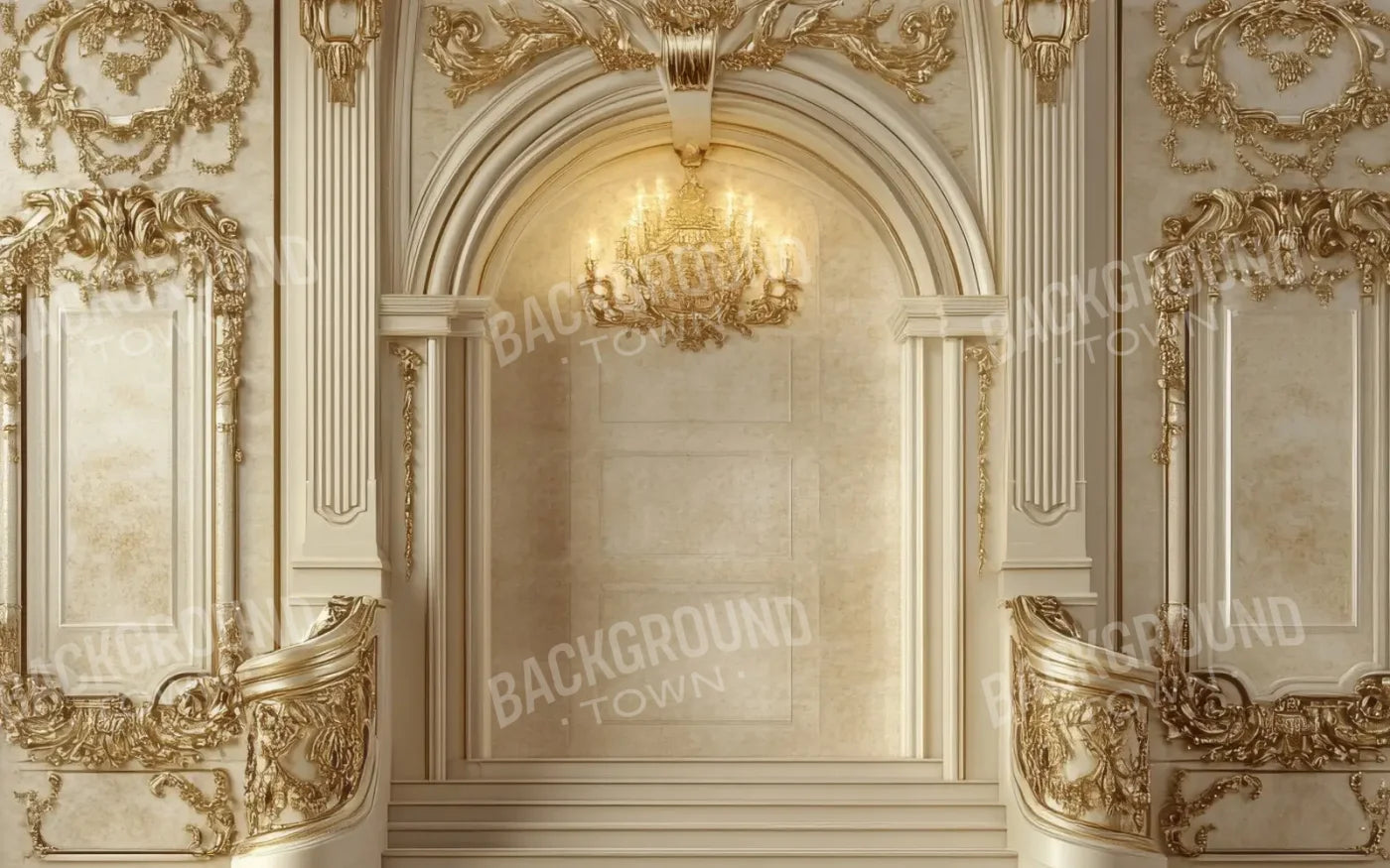 Royal Golden Room 8’x5’ UltraCloth (96 x 60 inch) Backdrop