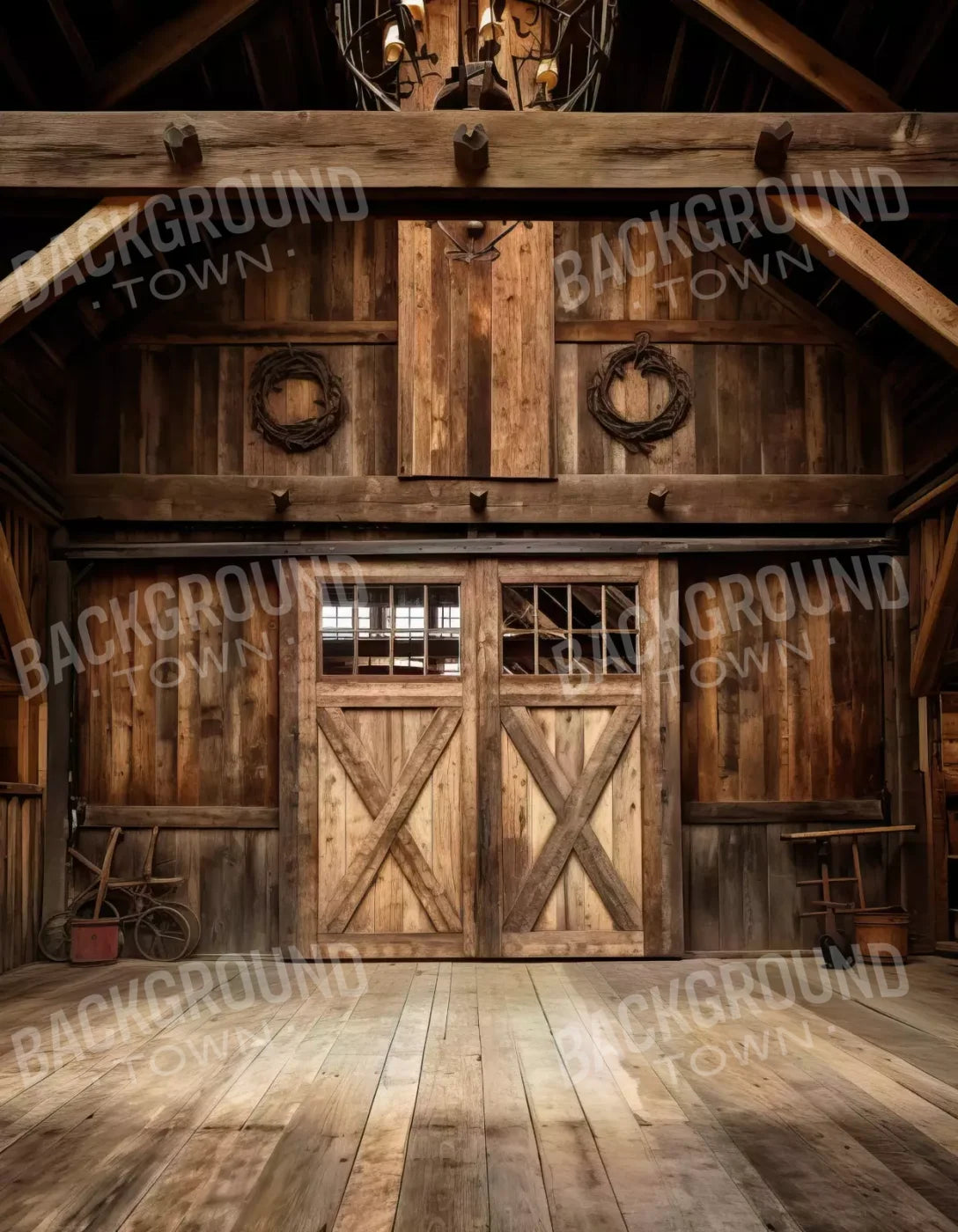 Rural Elegance Barn Ii 6X8 Fleece ( 72 X 96 Inch ) Backdrop