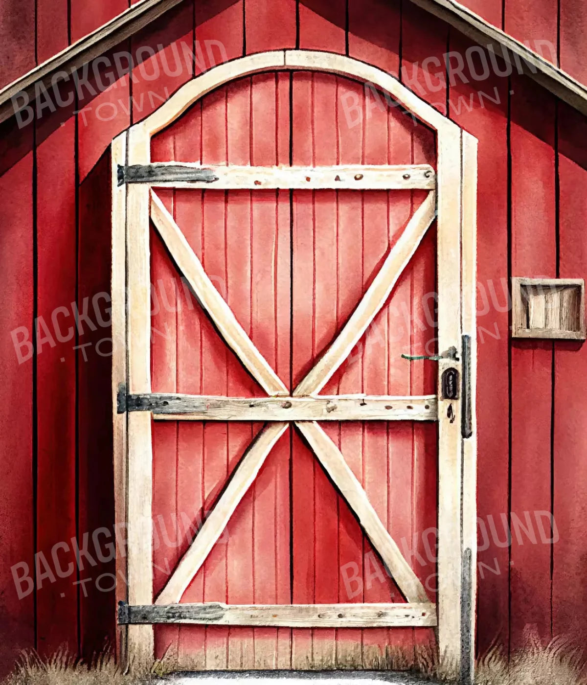 Rustic Barn Door 10X12 Ultracloth ( 120 X 144 Inch ) Backdrop