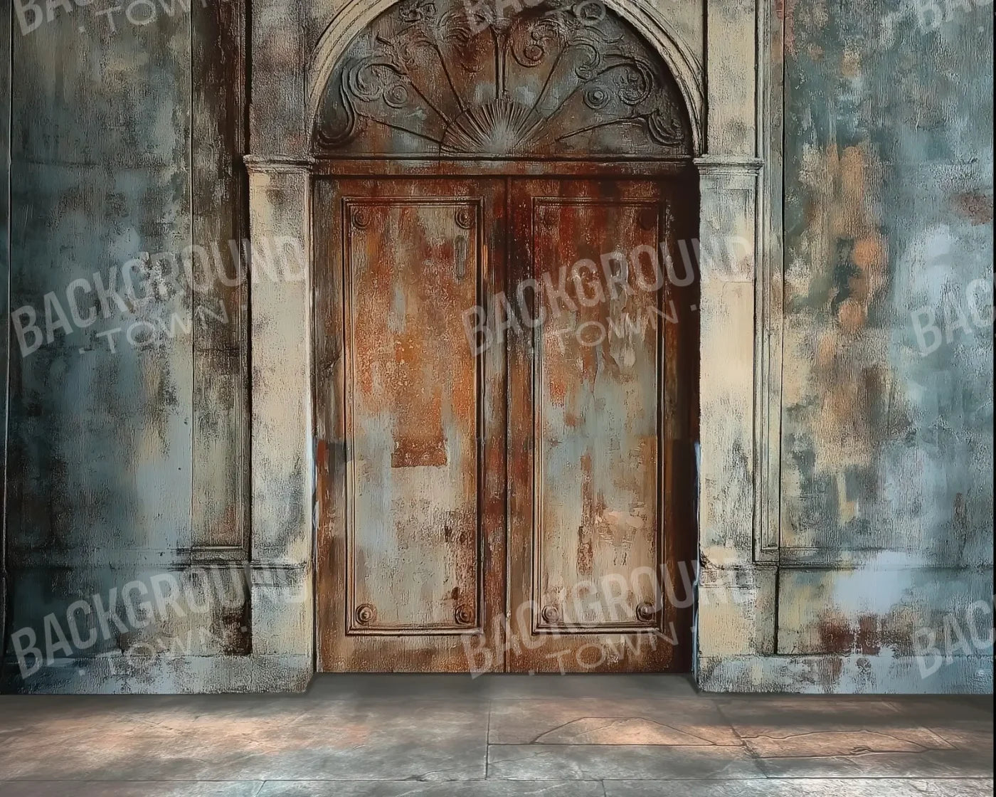 Rustic Castle Door 10’x8’ Fleece (120 x 96 inch) Backdrop