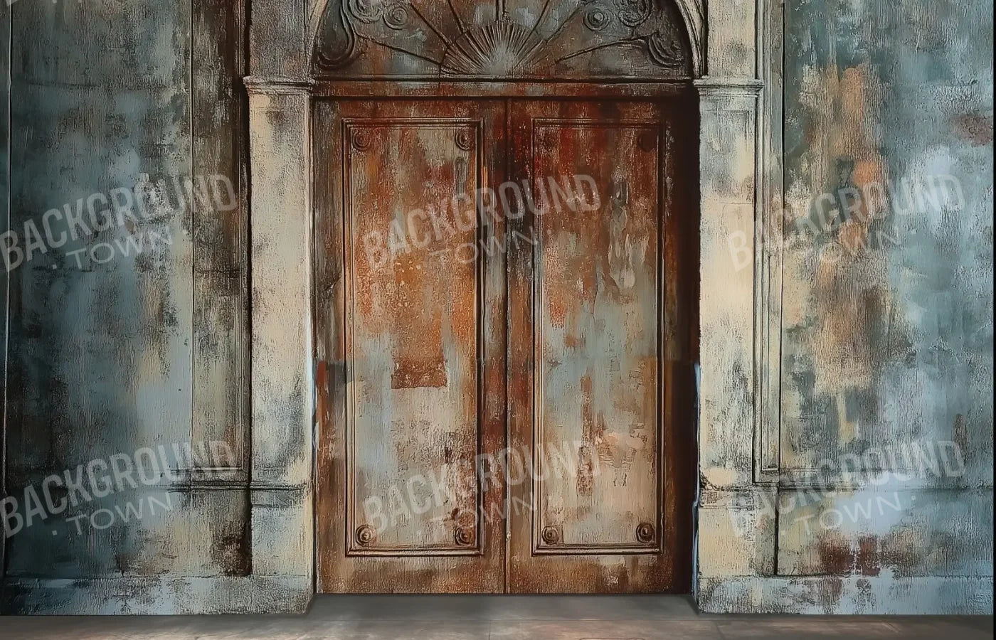 Rustic Castle Door 14’x9’ UltraCloth (168 x 108 inch) Backdrop