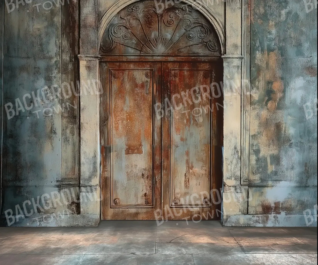 Rustic Castle Door 5’x4’2 Fleece (60 x 50 inch) Backdrop