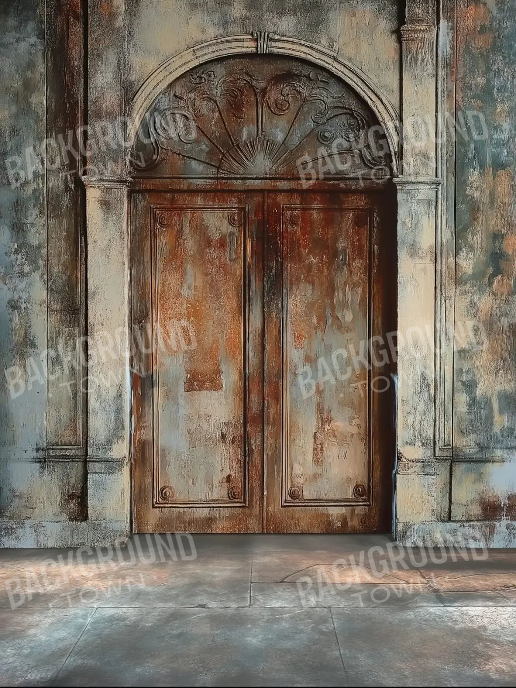 Rustic Castle Door 5’x6’8 Fleece (60 x 80 inch) Backdrop