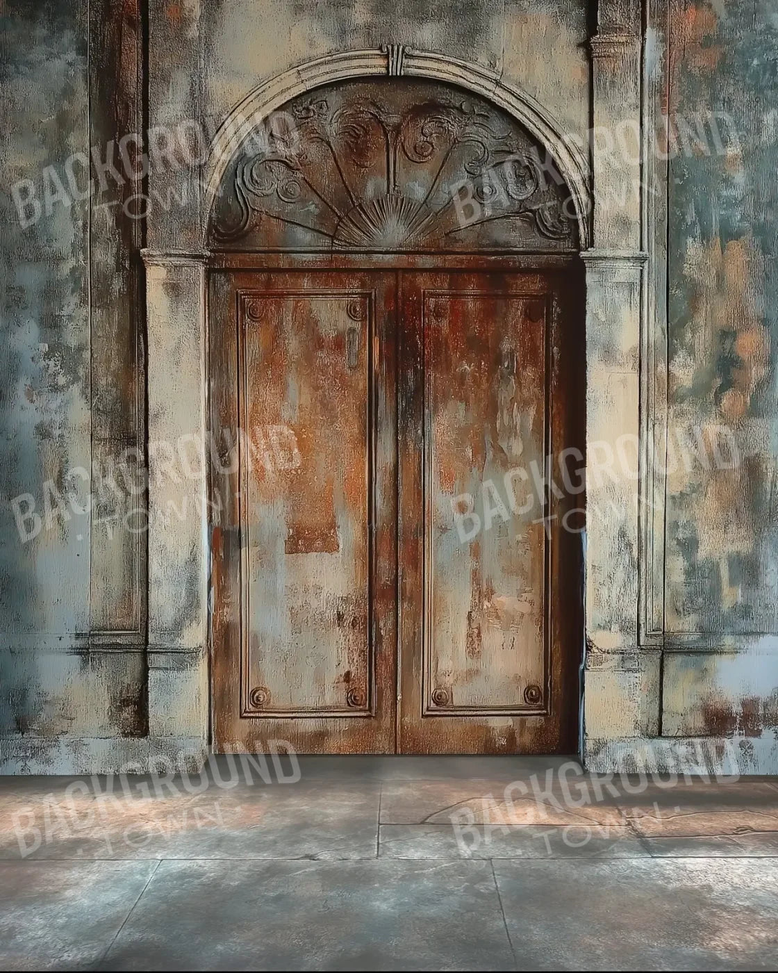Rustic Castle Door 8’x10’ Fleece (96 x 120 inch) Backdrop