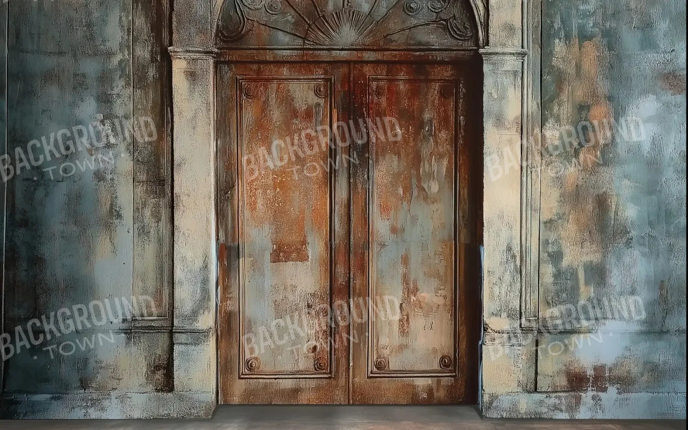 Rustic Castle Door 8’x5’ UltraCloth (96 x 60 inch) Backdrop