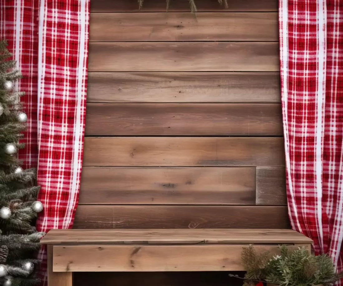 Rustic Christmas Ii 5’X4’2 Fleece (60 X 50 Inch) Backdrop