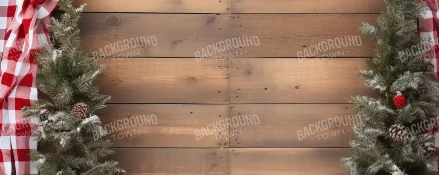 Rustic Christmas I 20’X8’ Ultracloth (240 X 96 Inch) Backdrop
