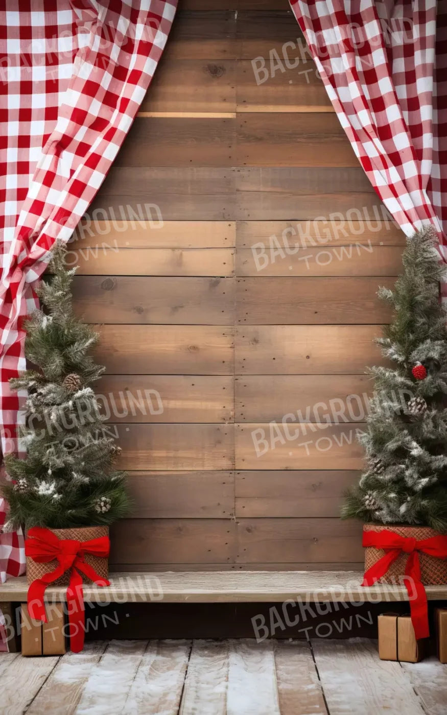 Rustic Christmas I 5’X8’ Ultracloth (60 X 96 Inch) Backdrop