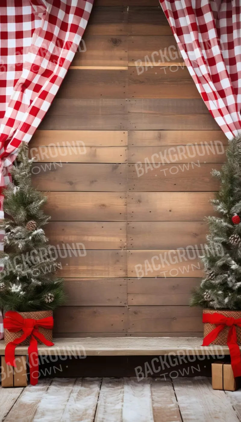 Rustic Christmas I 8’X14’ Ultracloth (96 X 168 Inch) Backdrop