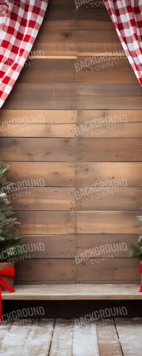 Rustic Christmas I 8’X20’ Ultracloth (96 X 240 Inch) Backdrop