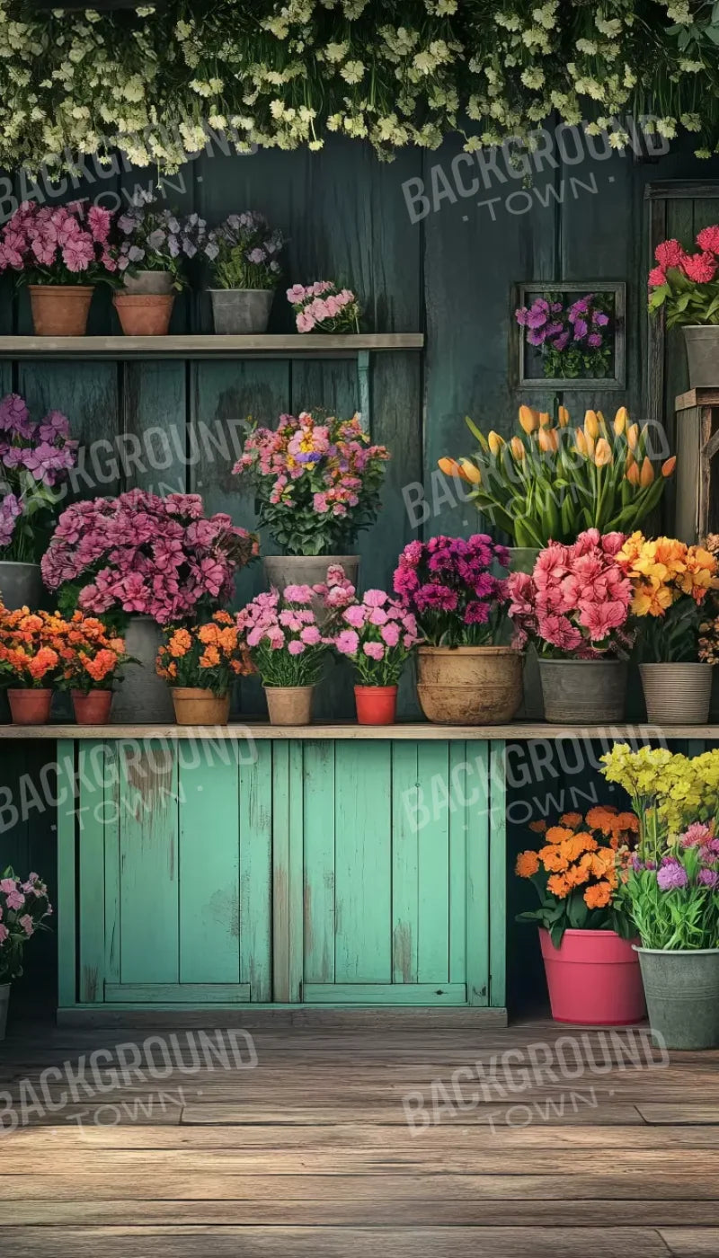 Rustic Flower Shop 8’x14’ UltraCloth (96 x 168 inch) Backdrop