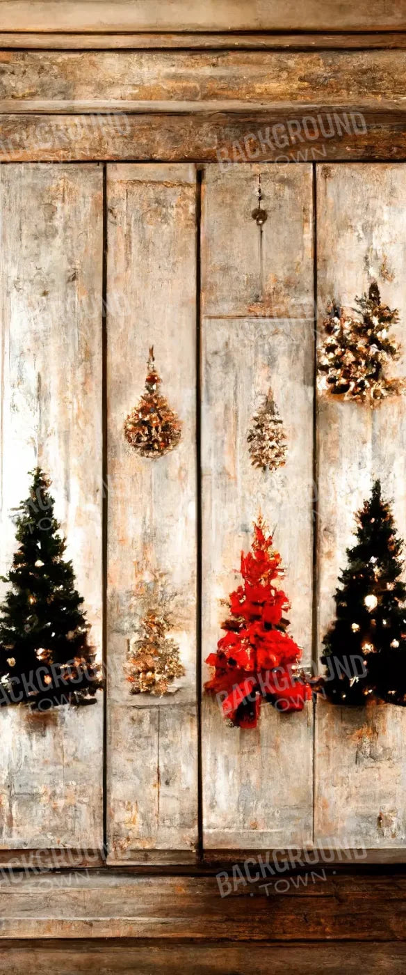 Rustic Holiday Display 5’X12’ Ultracloth For Westcott X-Drop (60 X 144 Inch) Backdrop