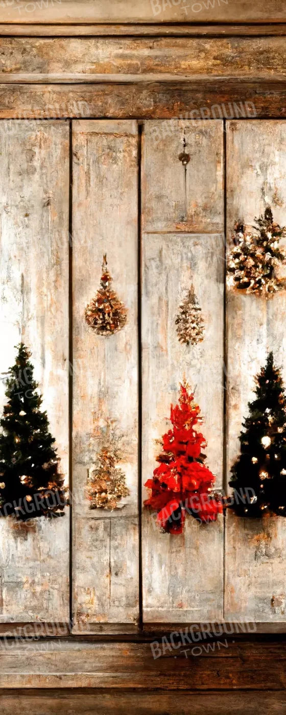 Rustic Holiday Display 8’X20’ Ultracloth (96 X 240 Inch) Backdrop
