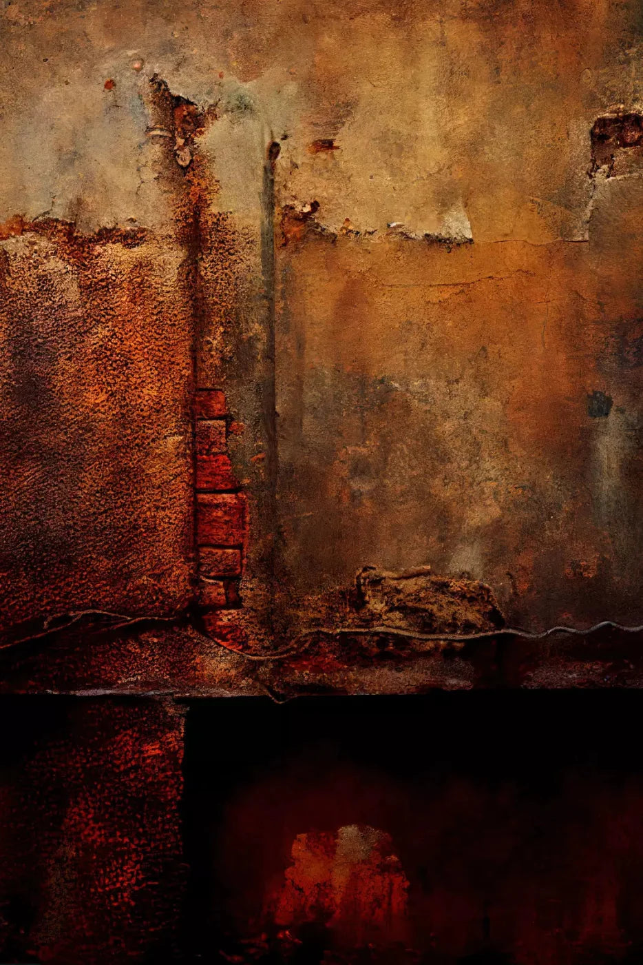 Rustic Reds Ii 5X8 Ultracloth ( 60 X 96 Inch ) Backdrop