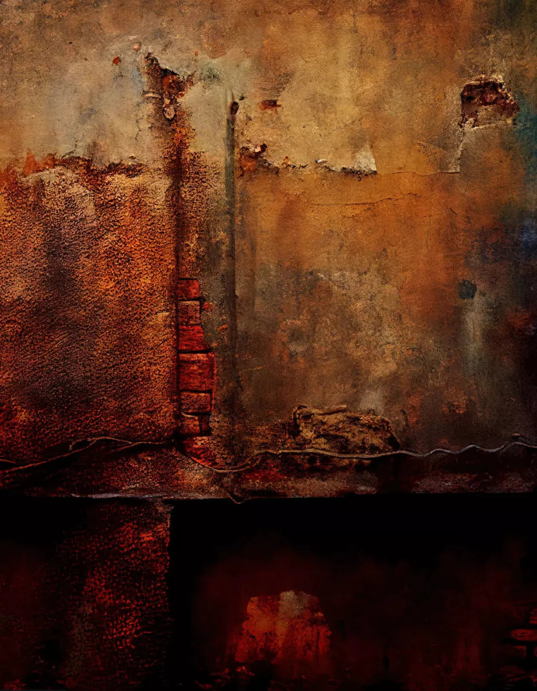 Rustic Reds Ii 6X8 Fleece ( 72 X 96 Inch ) Backdrop