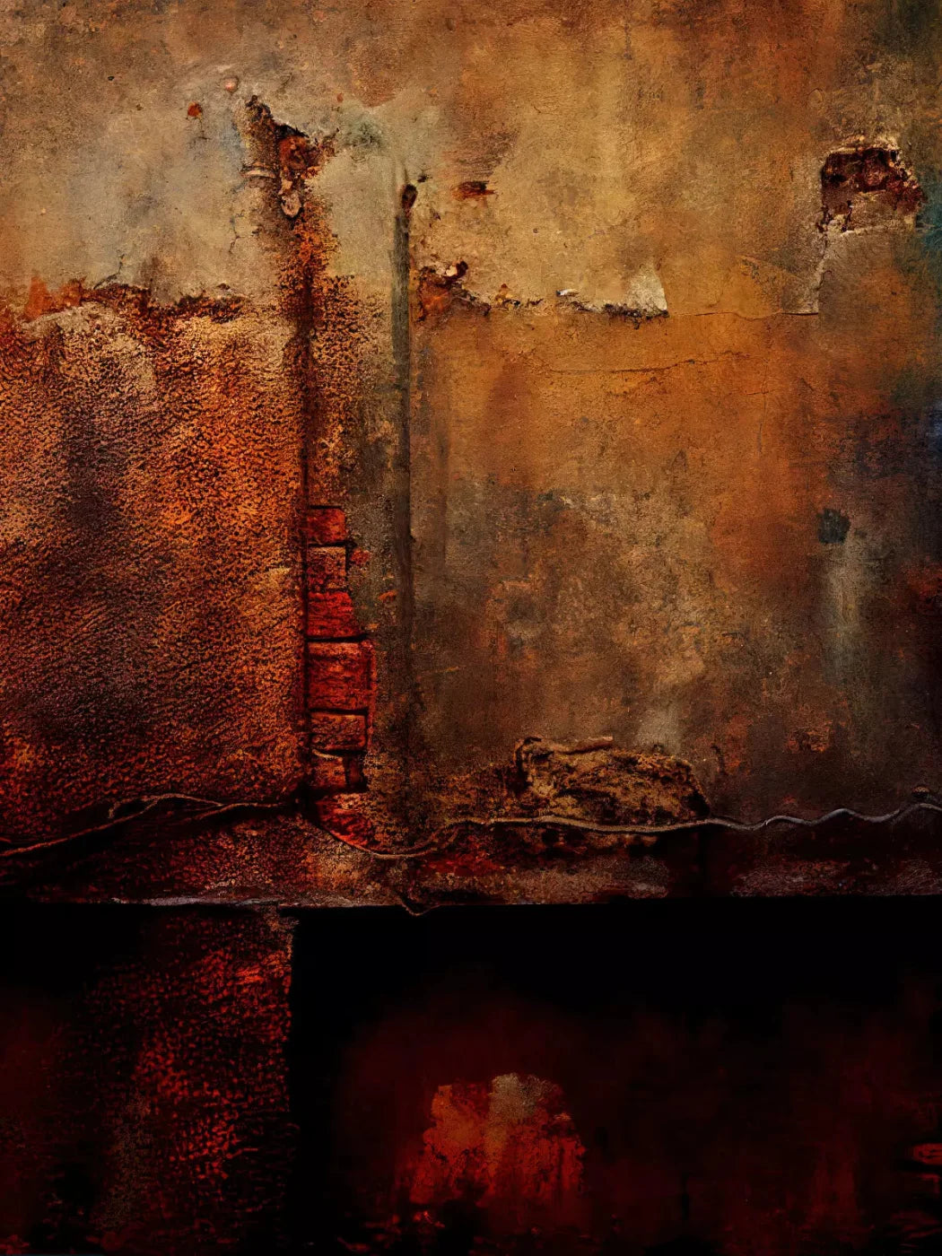Rustic Reds Ii 8X10 Fleece ( 96 X 120 Inch ) Backdrop