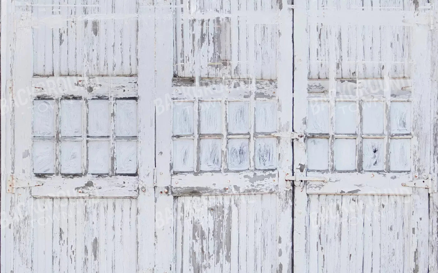 Rustic White Doors 14X9 Ultracloth ( 168 X 108 Inch ) Backdrop
