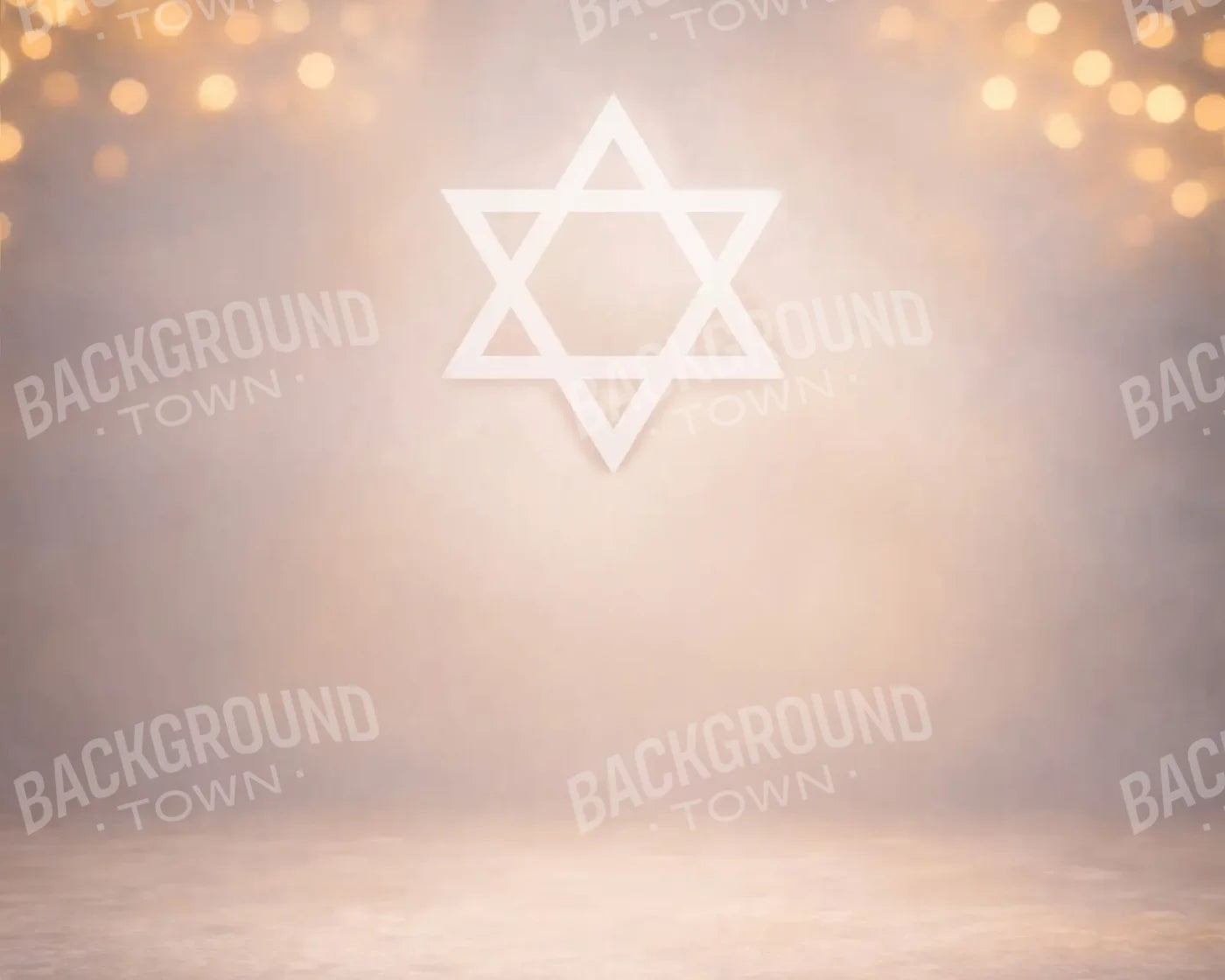 Sacred Hanukkah Glow 10’x8’ Fleece (120 x 96 inch) Backdrop