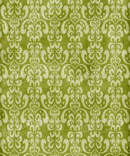 Green Damask Backdrop for Photography