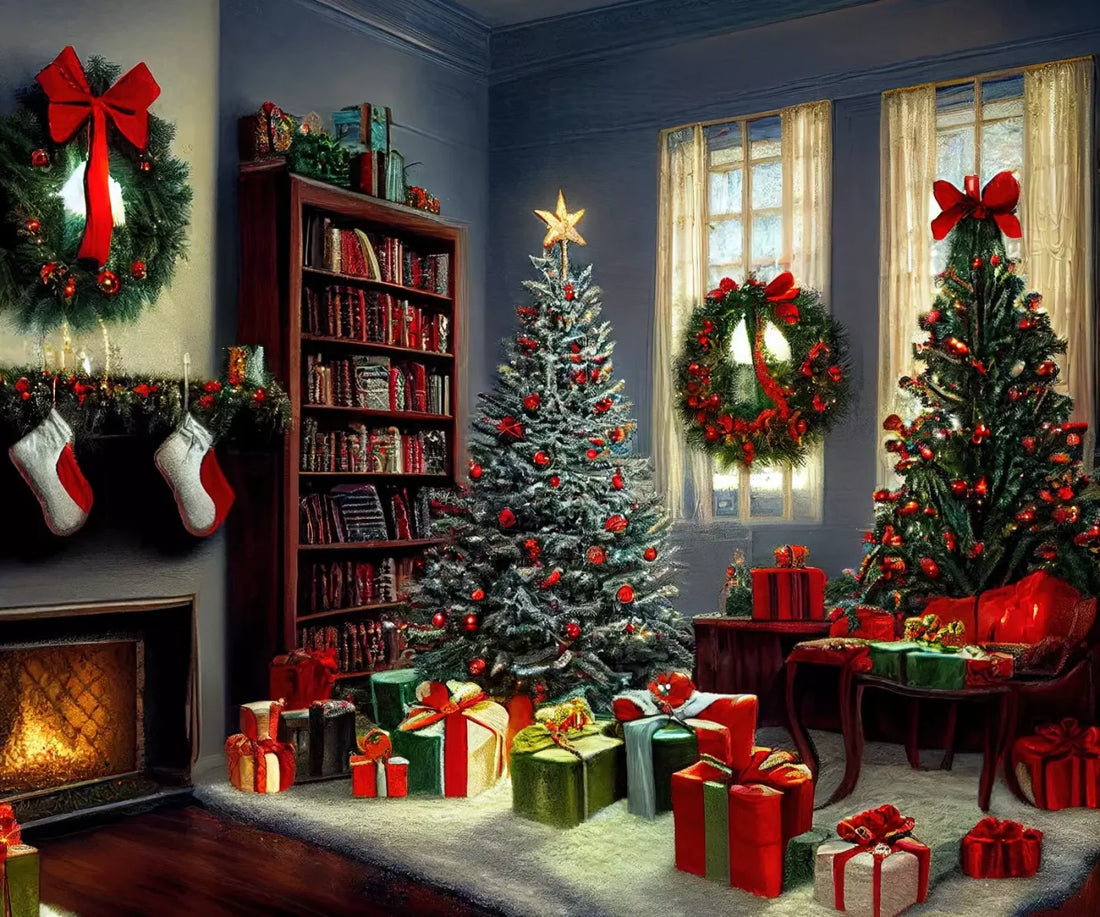 Christmas Nostalgia 5’X4’2 Fleece (60 X 50 Inch) Backdrop