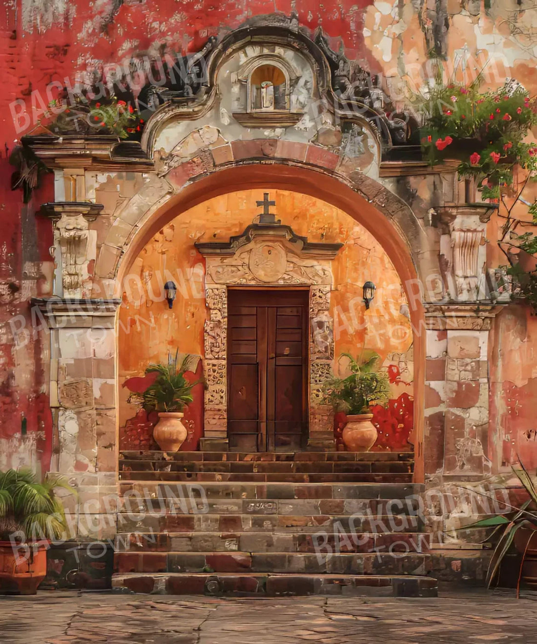 Orange, Brown Backdrop for Photography