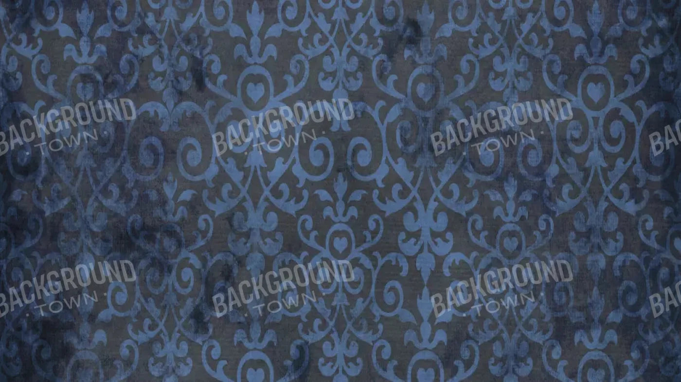 Sapphire Damask 14X8 Ultracloth ( 168 X 96 Inch ) Backdrop