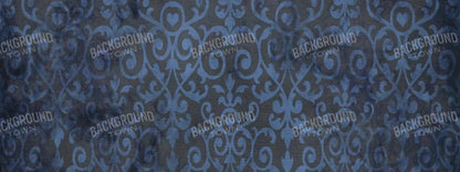 Sapphire Damask 20X8 Ultracloth ( 240 X 96 Inch ) Backdrop