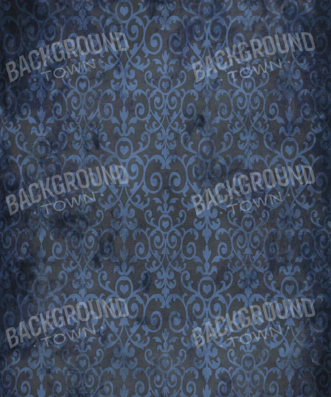 Blue Damask Backdrop for Photography