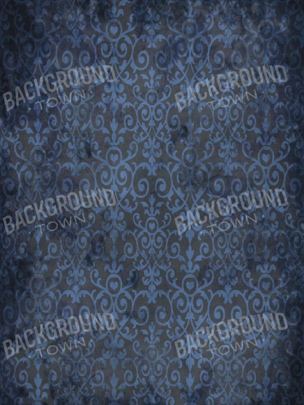 Sapphire Damask 5X68 Fleece ( 60 X 80 Inch ) Backdrop