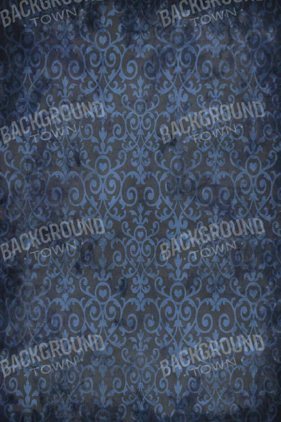 Sapphire Damask 5X8 Ultracloth ( 60 X 96 Inch ) Backdrop