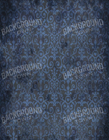 Sapphire Damask 6X8 Fleece ( 72 X 96 Inch ) Backdrop