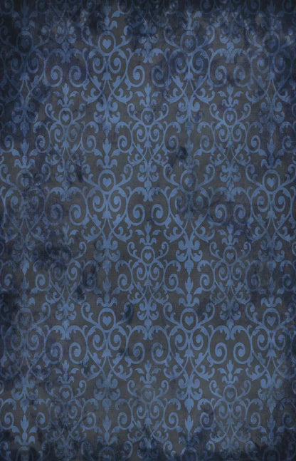 Sapphire Damask 8X12 Ultracloth ( 96 X 144 Inch ) Backdrop