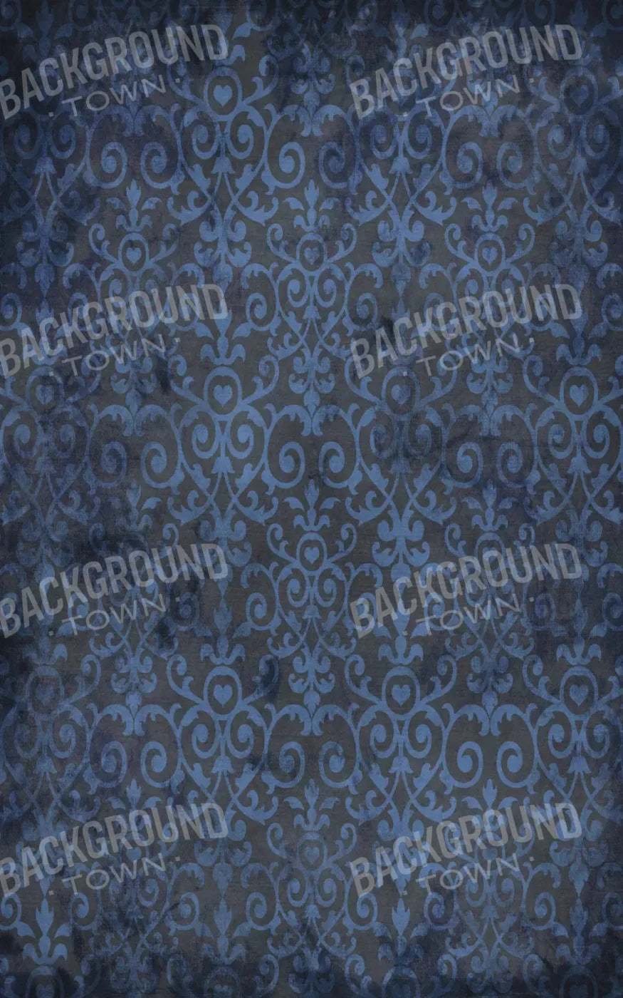 Sapphire Damask 9X14 Ultracloth ( 108 X 168 Inch ) Backdrop
