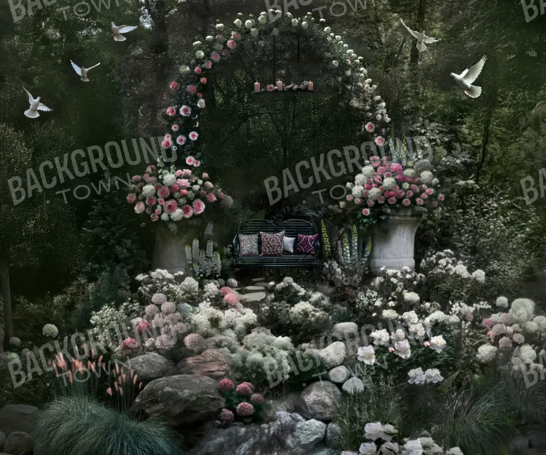 Multi Colored Floral Backdrop for Photography