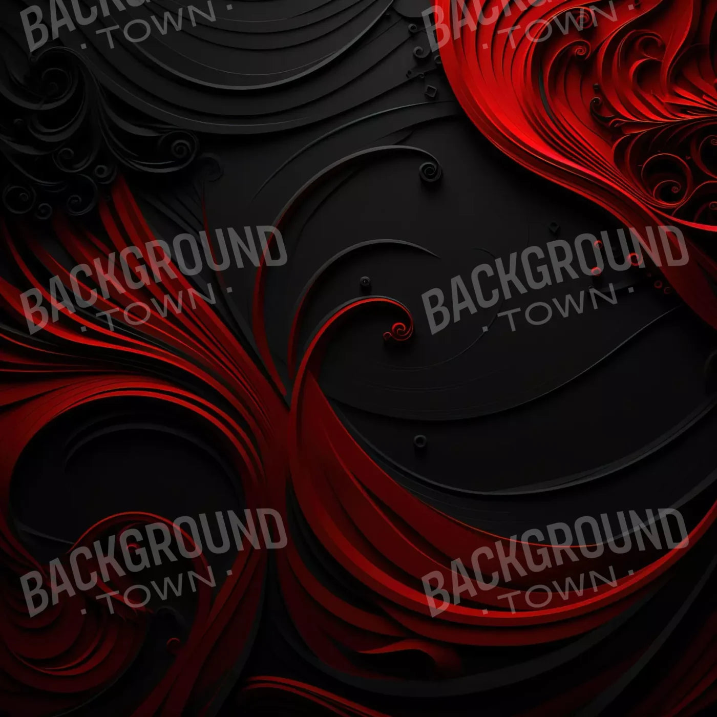 Scarlet And Onyx Quill I 10’X10’ Ultracloth (120 X Inch) Backdrop