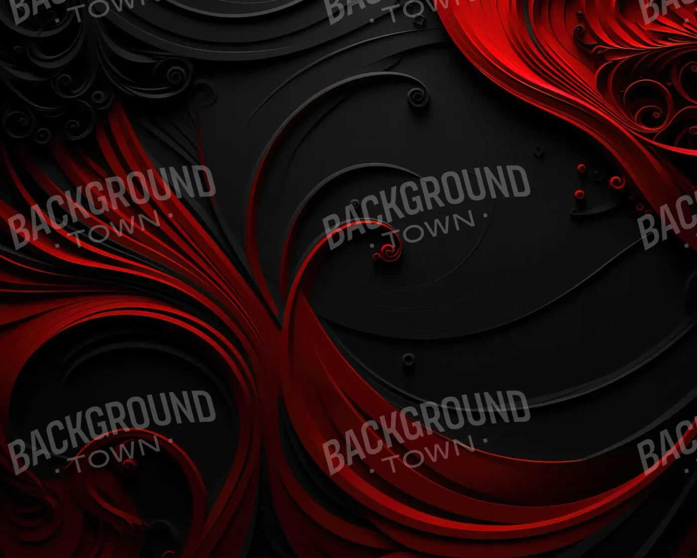 Scarlet And Onyx Quill I 10’X8’ Fleece (120 X 96 Inch) Backdrop
