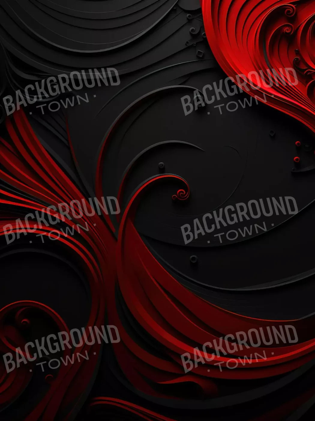 Scarlet And Onyx Quill I 6’X8’ Fleece (72 X 96 Inch) Backdrop