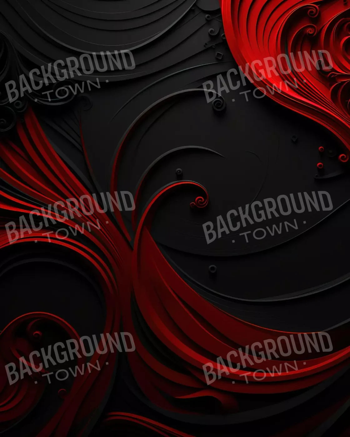 Scarlet And Onyx Quill I 8’X10’ Fleece (96 X 120 Inch) Backdrop