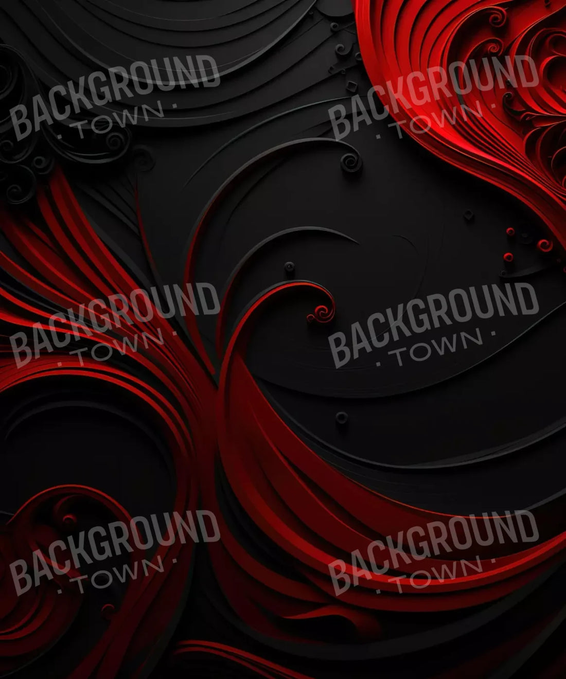 Red, Black Backdrop for Photography