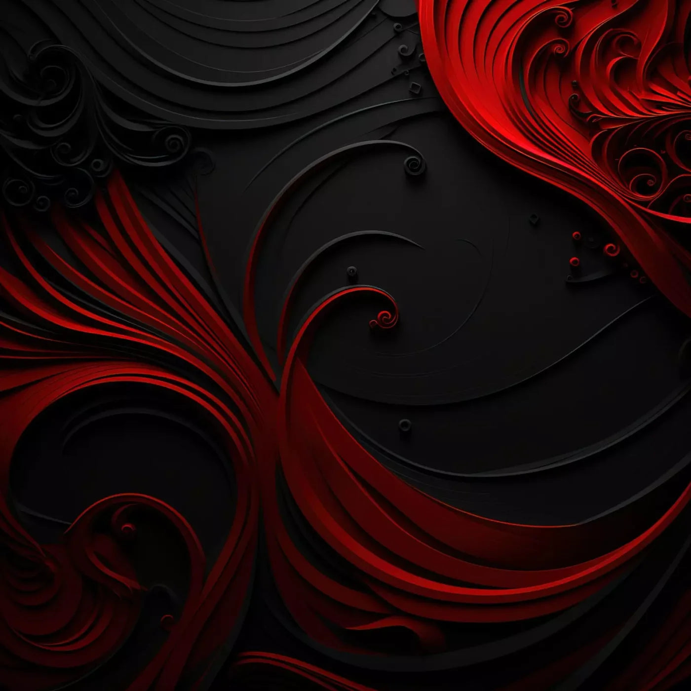 Scarlet And Onyx Quill I 8’X8’ Fleece (96 X Inch) Backdrop