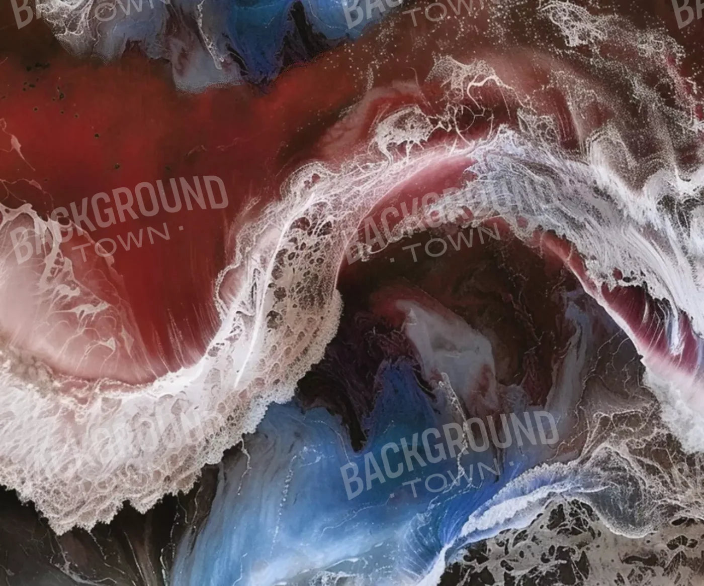 Sea Of Patriots 5’X4’2 Fleece (60 X 50 Inch) Backdrop