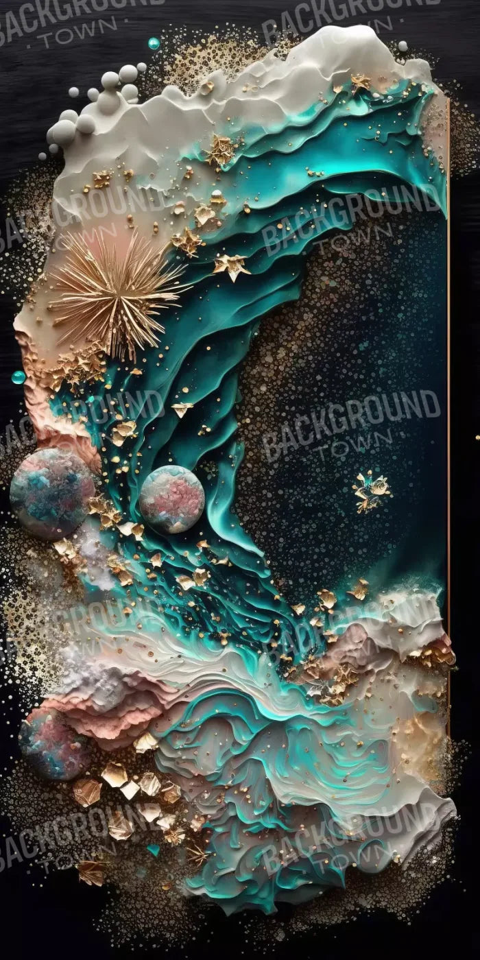 Seaside Abstract 10X20 Ultracloth ( 120 X 240 Inch ) Backdrop