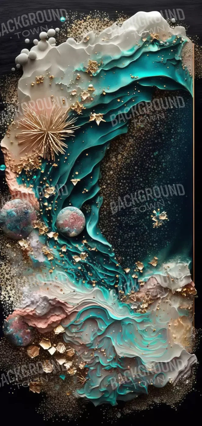 Seaside Abstract 8X16 Ultracloth ( 96 X 192 Inch ) Backdrop