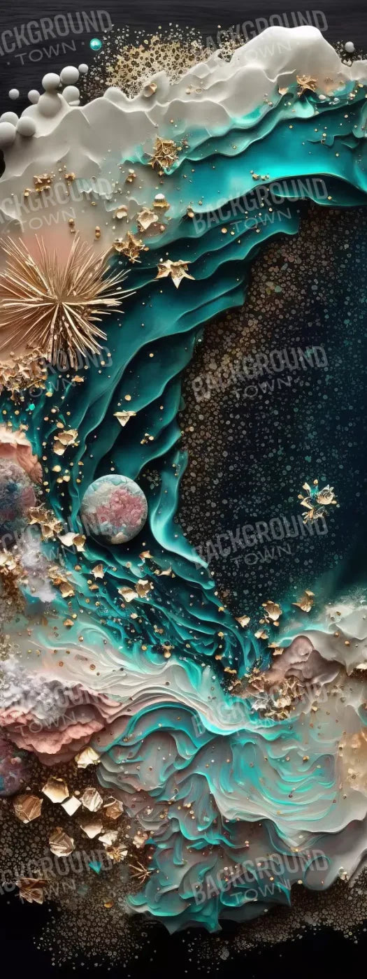 Seaside Abstract 8X20 Ultracloth ( 96 X 240 Inch ) Backdrop