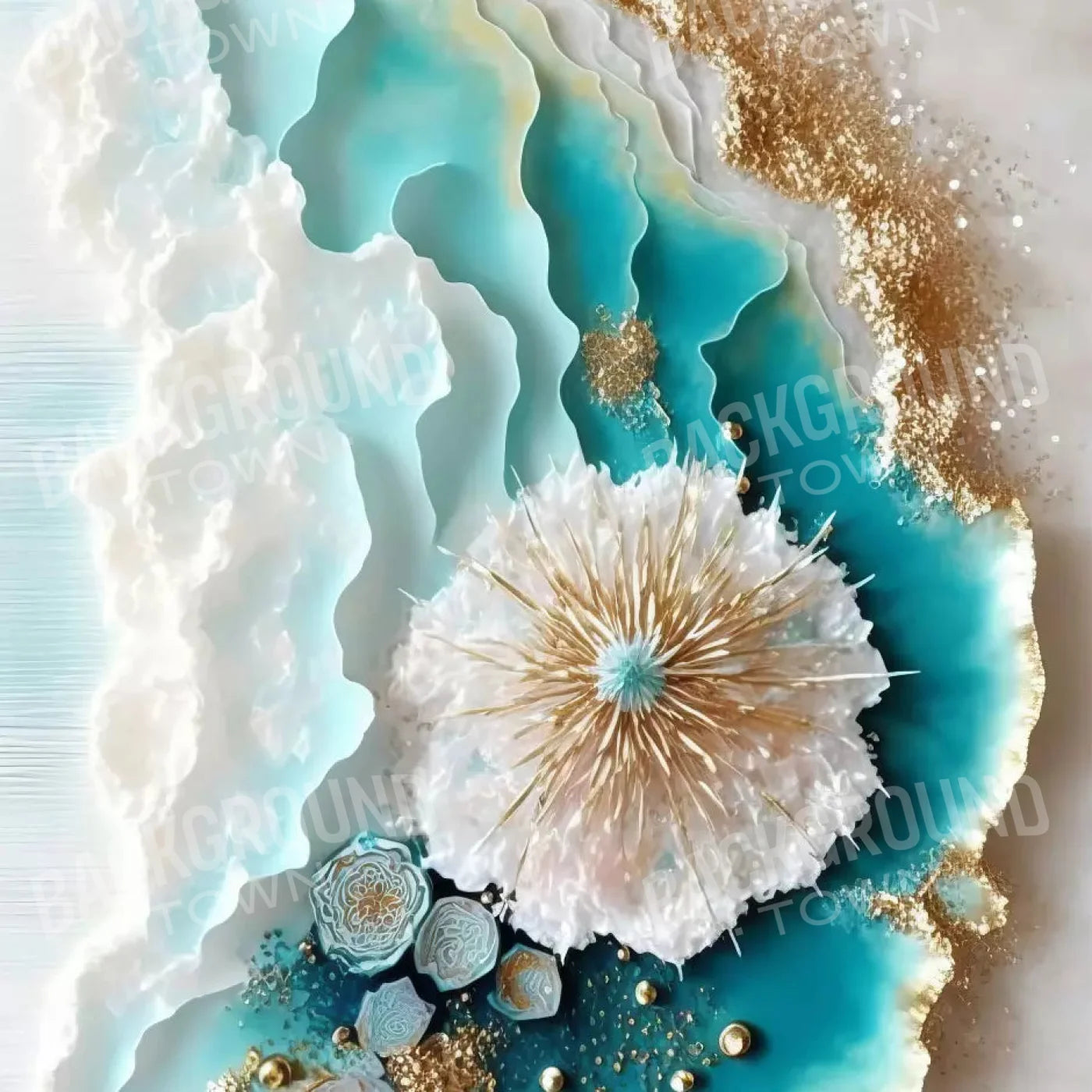 Seaside Abstract Light 10X10 Ultracloth ( 120 X Inch ) Backdrop