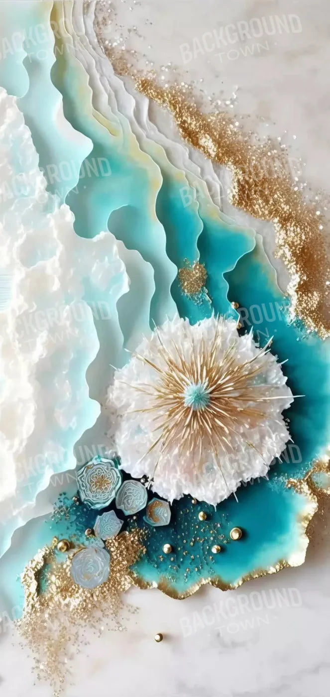 Seaside Abstract Light 8X16 Ultracloth ( 96 X 192 Inch ) Backdrop